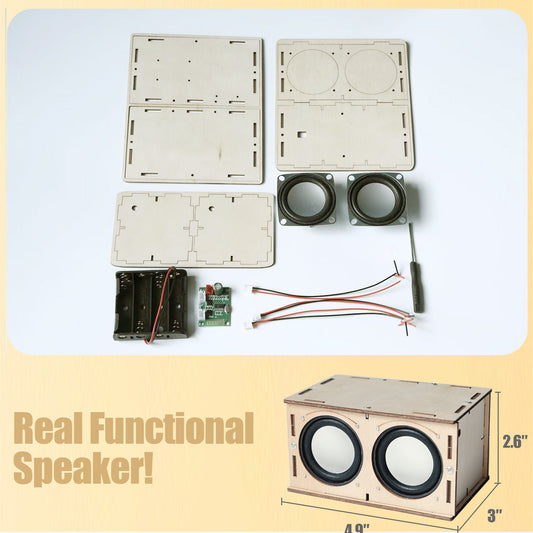 DIY Bluetooth Speaker Kit STEM Toys Wood Crafts